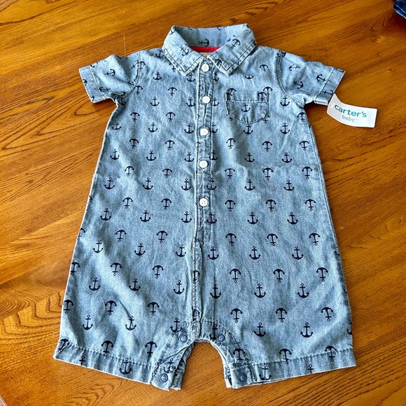Carter’s Denim Romper - Picture 2 of 5